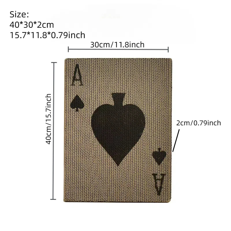 A vertical cat scratcher board featuring paw prints and a large heart shape for climbing