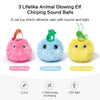 Pelota Interactiva de Peluche para Gatos con Sonidos Realistas