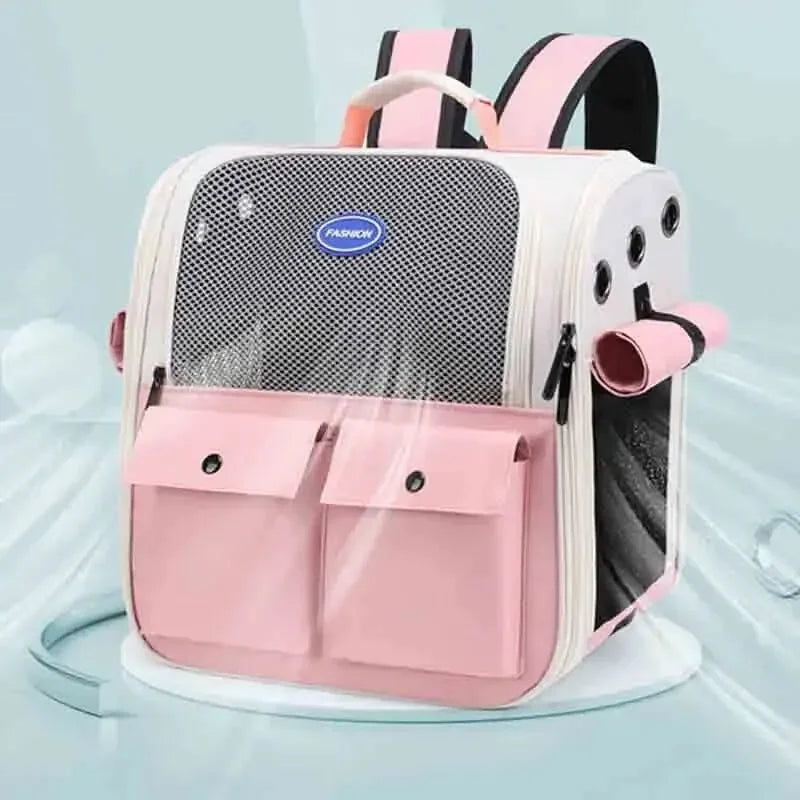 Ventilated Foldable Cat Carrier Backpack for Travel