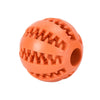 Interactive Rubber Dog Toy Ball with Treat Dispenser