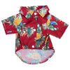 Hawaiian Leaf Print Summer Shirt for Small Dogs & Cats