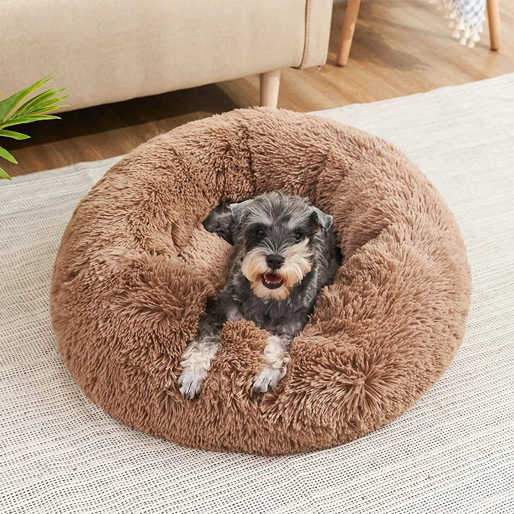 Ultra-Soft Plush Pet Bed for Dogs & Cats