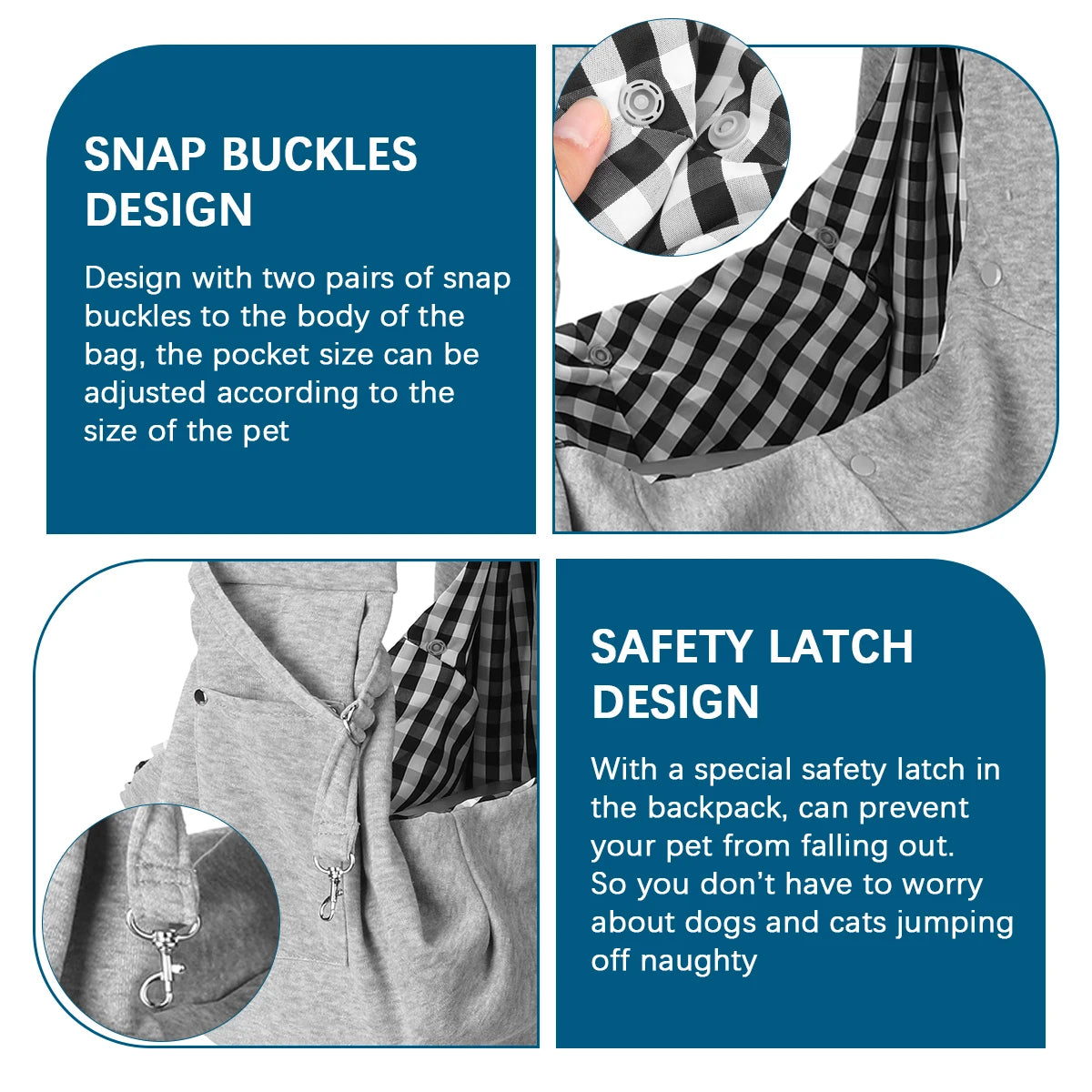 Cotton Pet Carrier Sling Bag for Small Dogs and Cats