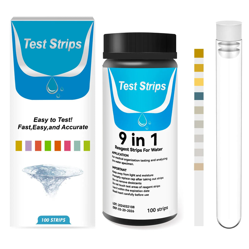 9-in-1 Aquarium Test Strips Kit for Water Quality