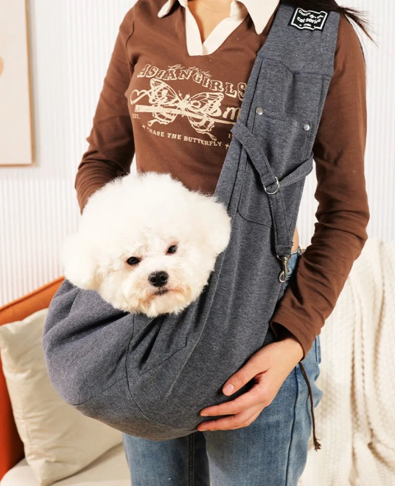 Comfortable Pet Carrier Crossbody Bag for Small Dogs and Cats