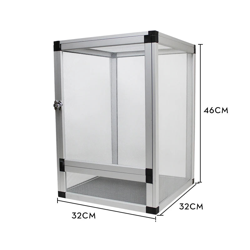 Reptile Terrarium with Front Opening Mesh Door