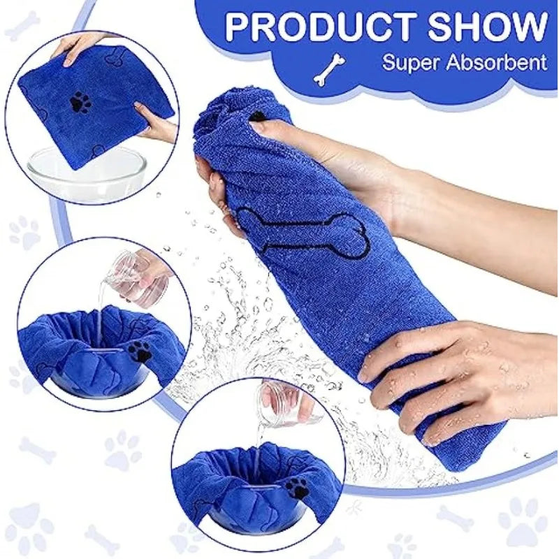 Serviette en microfibre à séchage rapide pour chien