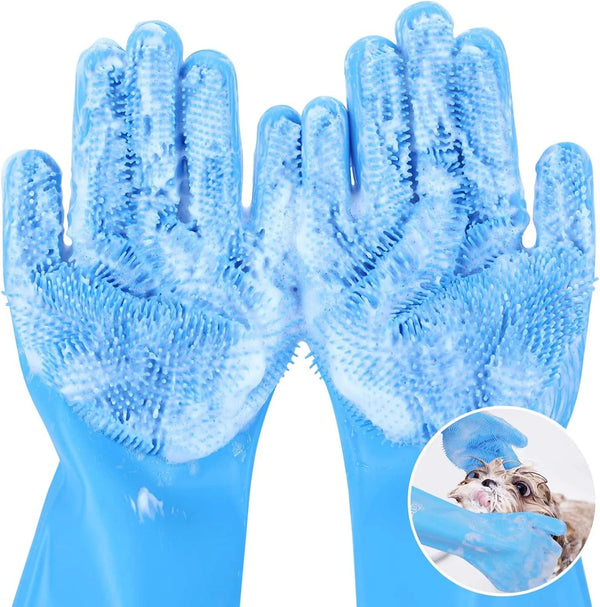 Haarpflege-Handschuhe für Haustiere zum Entfilzen und Baden