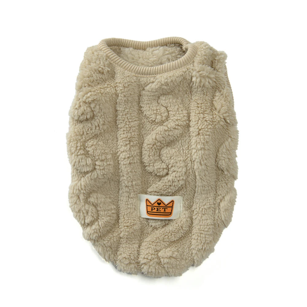 Cozy Fleece Pet Pullover for Cats and Small Dogs