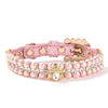 Pearl Crystal Pet Collar Necklace for Cats and Small Dogs