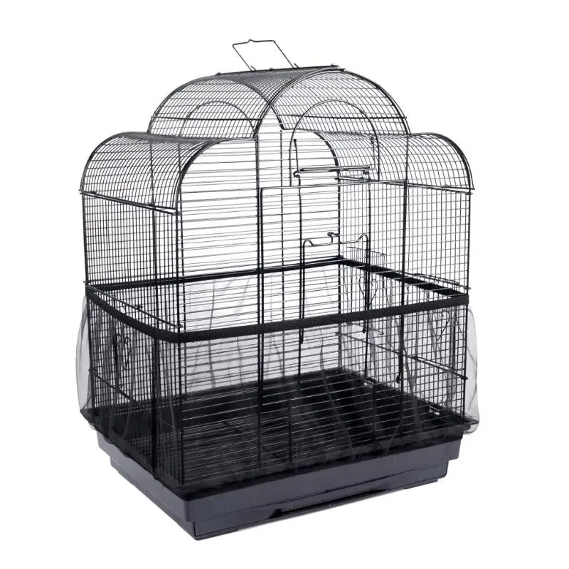 Breathable Nylon Mesh Bird Cage Seed Guard Cover