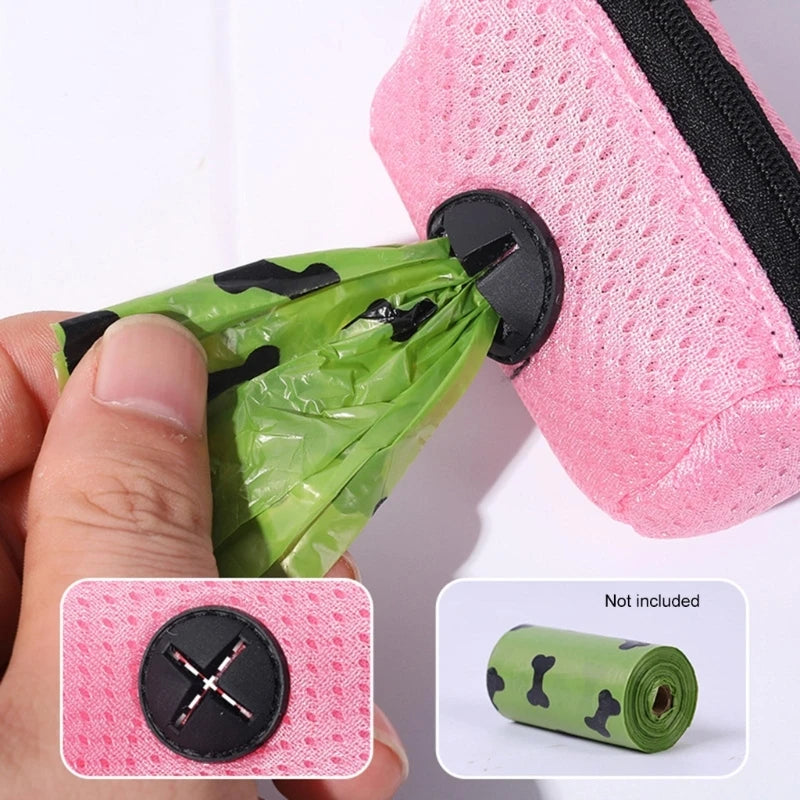 Mesh Dog Waste Bag Dispenser with Clip