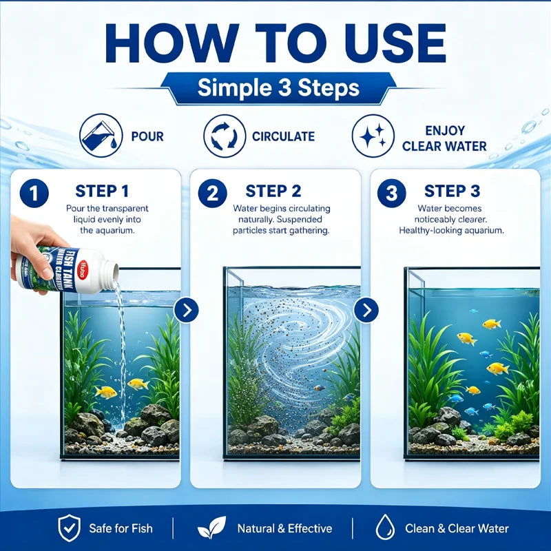 Aquarium Water Clarifier – Fast-Acting Cloudy Water Treatment