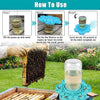 Honeycomb Bee Water Feeder with Perch for Garden and Patio