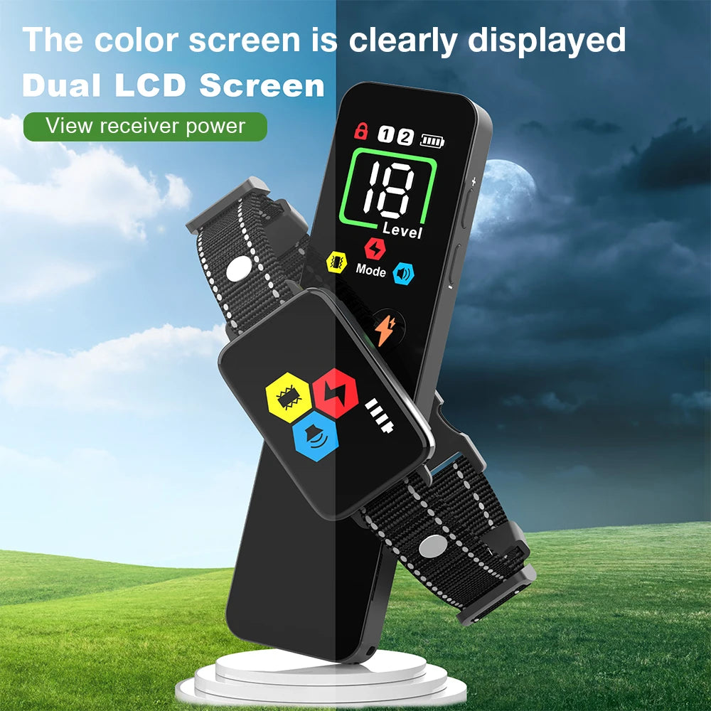 Dog Training Collar with Color Screen Remote & Anti-Bark Modes