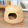 Handwoven Natural Straw Rabbit Grass Mat for Small Pets
