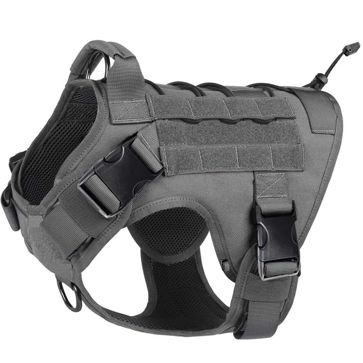 Tactical Dog Harness with Handle and Hook & Loop Panels