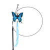 Interactive Feather Cat Teaser Wand with Suction Cup Base