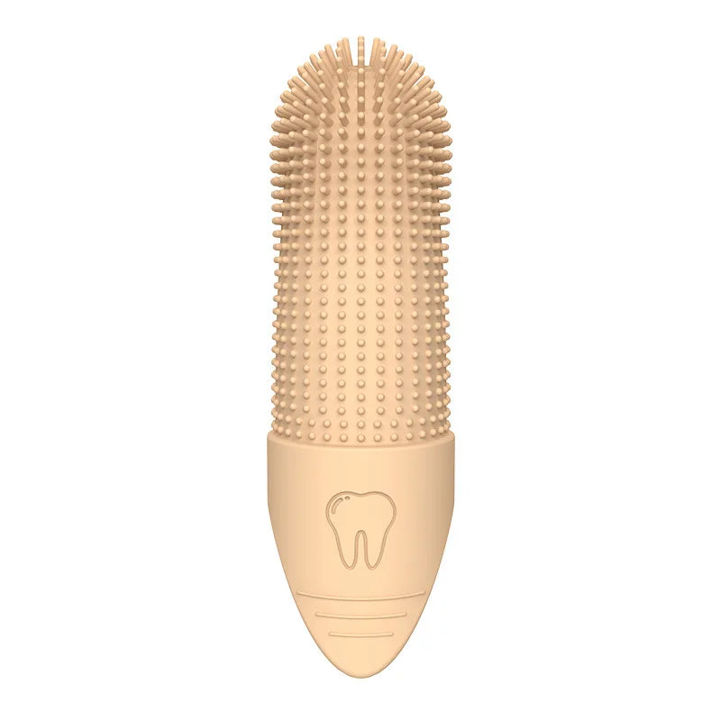 Brosse à dents en silicone 360° pour doigts, pour chiens et chats