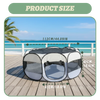 Foldable Small Pet Playpen with Cover for Indoor and Outdoor Use