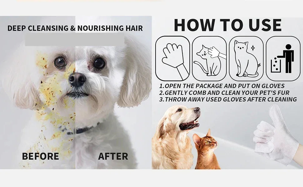 Unscented Extra-Thick Pet Cleaning Wipes with Soothing Botanical Extracts
