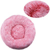 Cozy Plush Round Pet Bed for Dogs and Cats