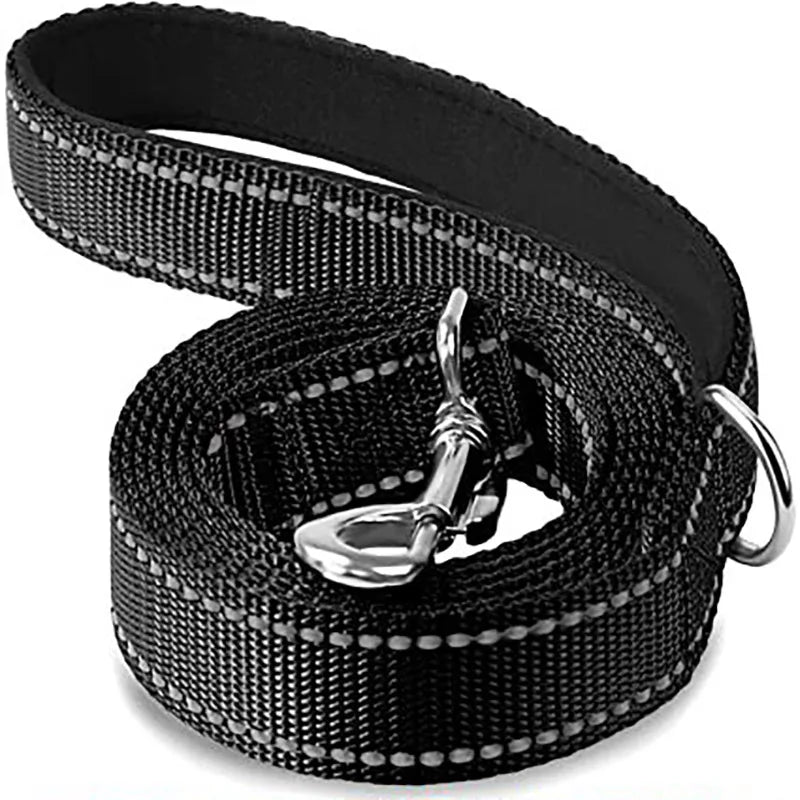 Reflective Dog Harness Collar and Leash Set (1.2-1.8m)