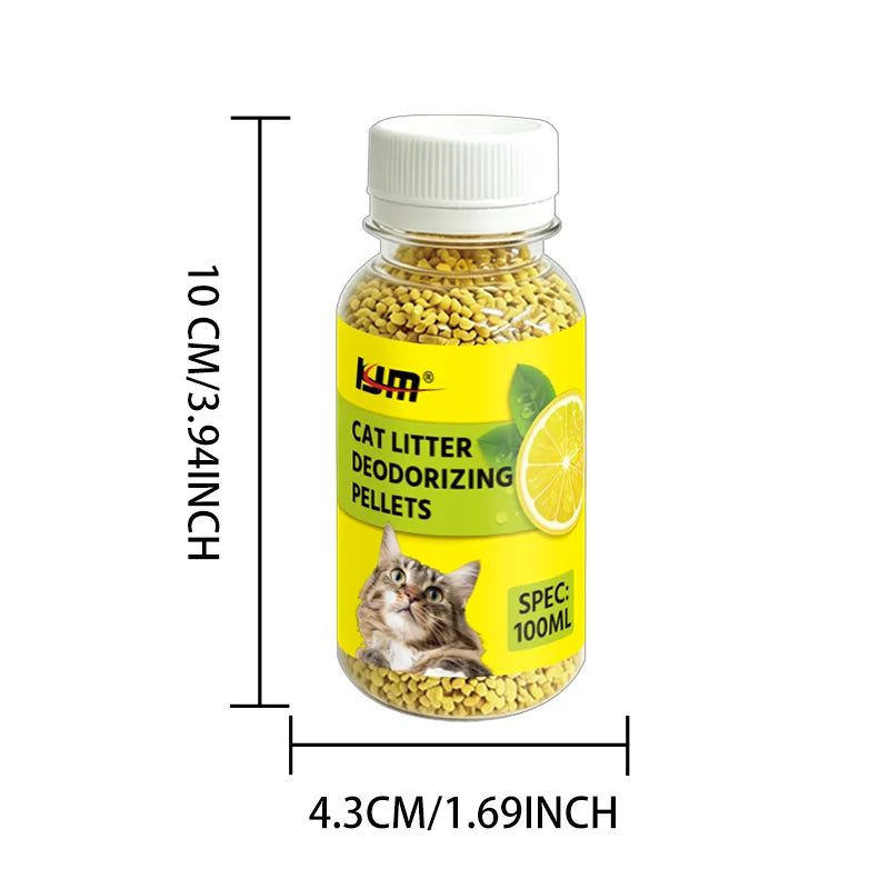 Lemon Scent Cat Litter Deodorizing Pellets for Odor Control
