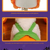 Adjustable Halloween Pumpkin Overall Costume for Small Dogs and Cats