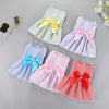 Princess-Style Summer Dog Dress with Bow for Small Breeds