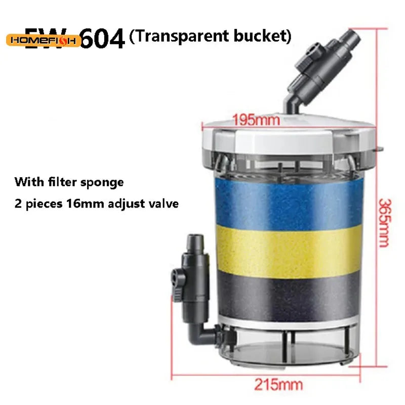 Kit de filtre à bonbonne externe pour aquarium