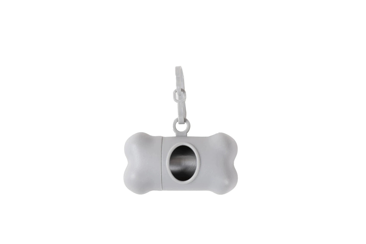Bone-Shaped Pet Waste Bag Dispenser with Clip
