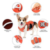 Reflektierende Nylon-Hundegeschirr mit Griff
