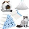 Selbstreinigende Katzentoilette mit Zugbeutel-Abfallsystem