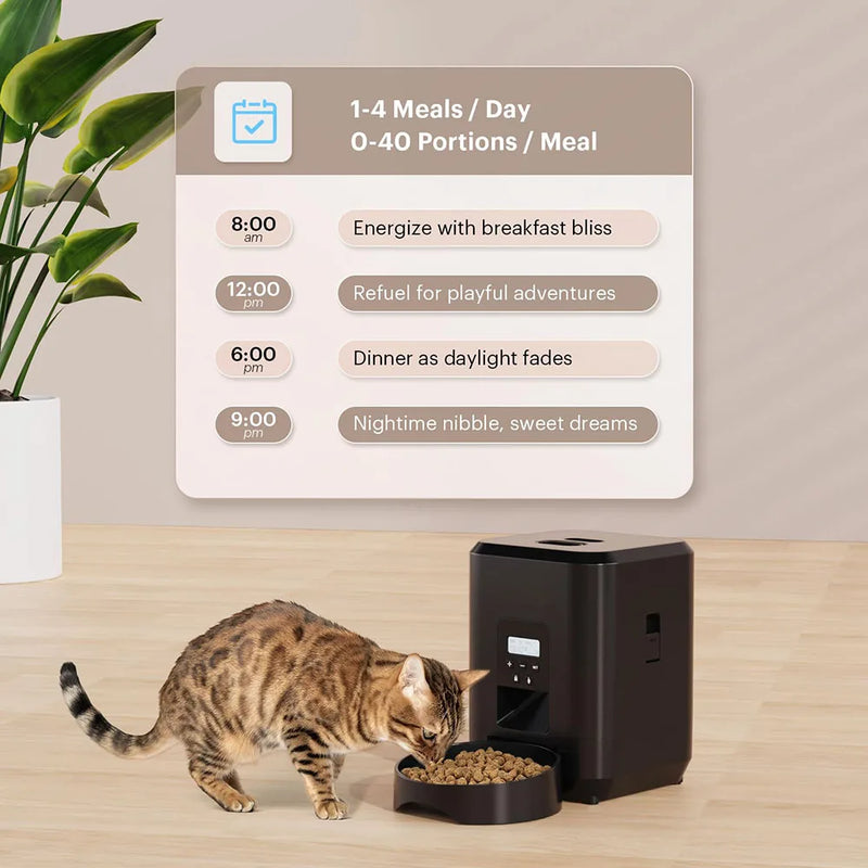 Automatic Pet Feeder with Timed Dispenser for Cats and Dogs