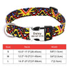 Personalisierte Nylon-Hundehalsband mit graviertem ID-Plättchen