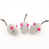 Rattle Cat Mouse Toys with Catnip - Faux Fur Interactive Cat Toys