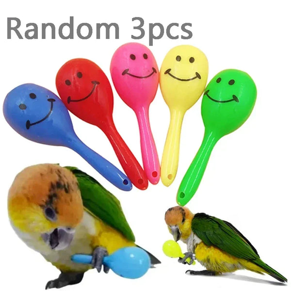 Ensemble de Jouets Marteau en Sable pour Perruches - 3 Pièces