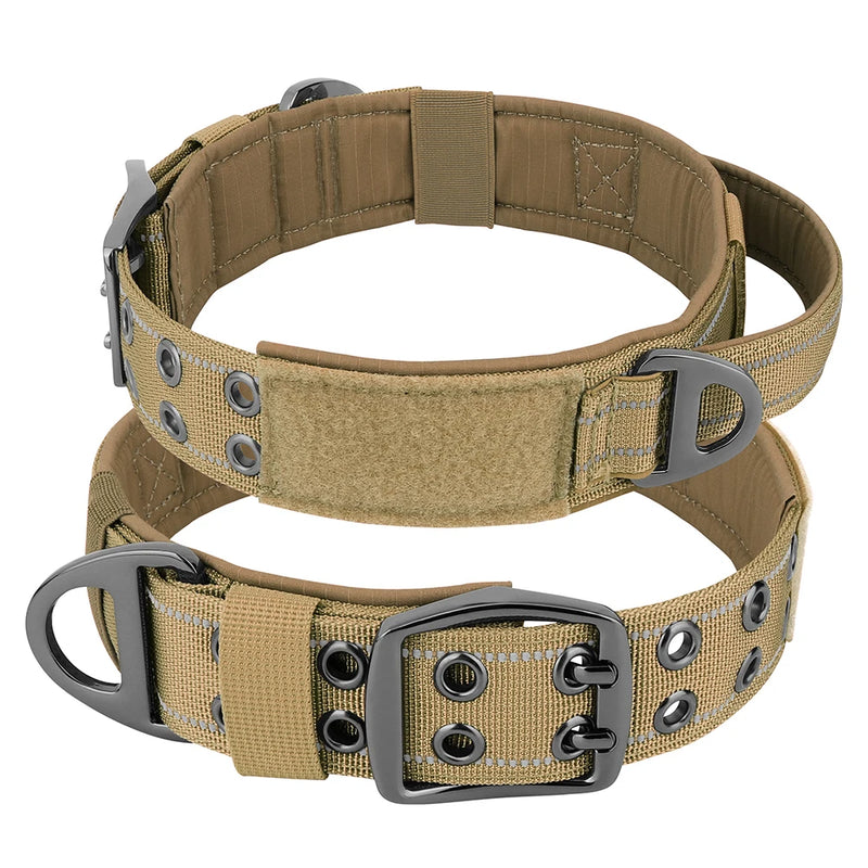 Taktisches Nylon-Hundehalsband mit Griff