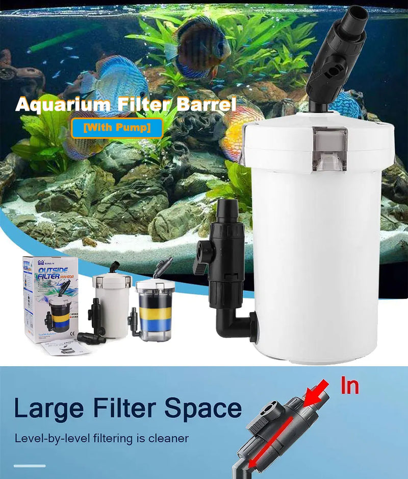 Filtre Externe pour Aquarium Sunsun avec Éponge