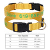 Personalisierte bestickte Nylon-Hundehalsband