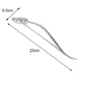Stainless Steel Aquarium Tool Set with Scissors, Tweezers, and Shovel