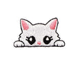 Cat Embroidered Iron-On Patch – Cute Pocket-Sized Appliqué for Clothing & Crafts
