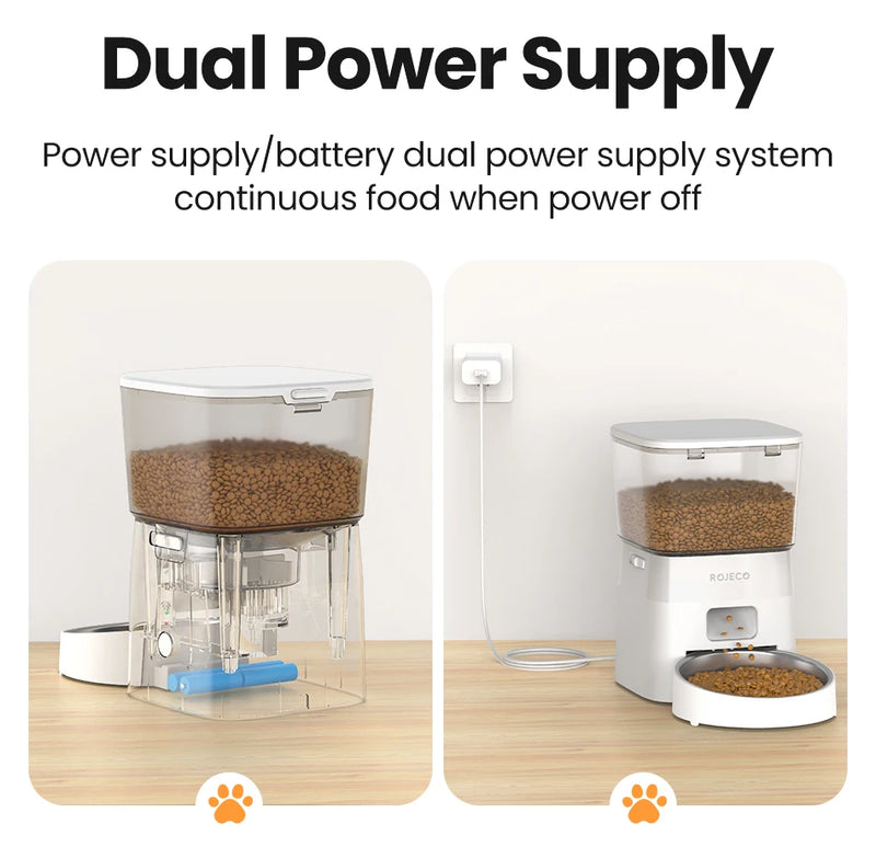 Distributeur de nourriture automatique pour chat avec WiFi et contrôle par application
