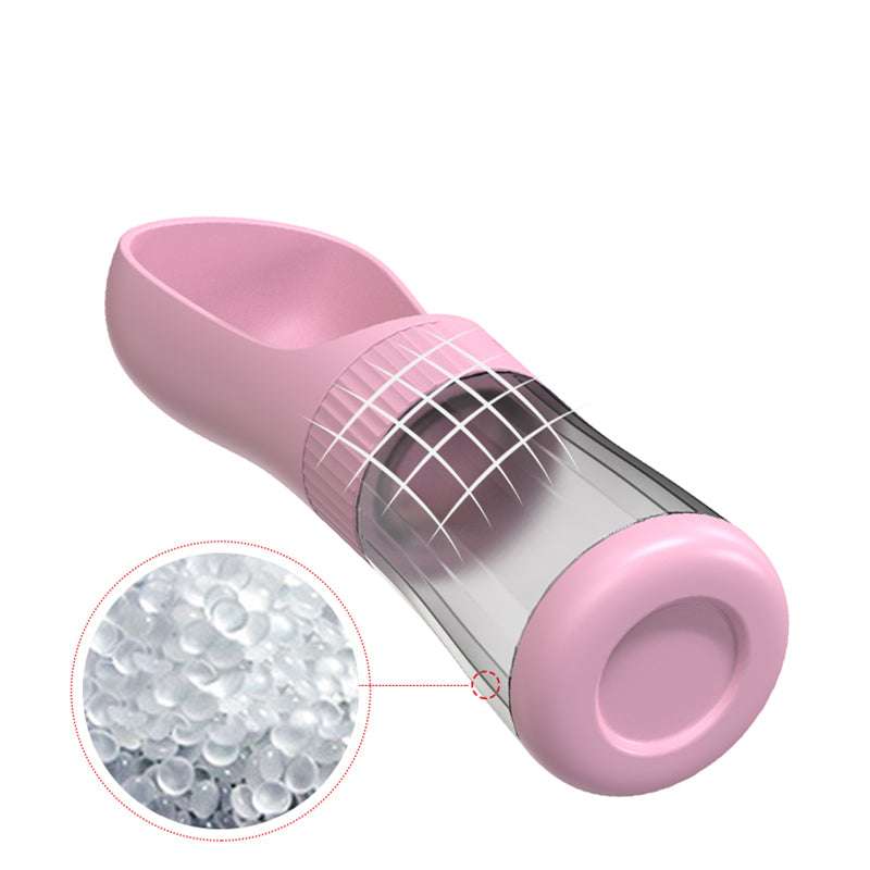 Tragbare 2-in-1 Haustier-Wasserflasche mit Schale