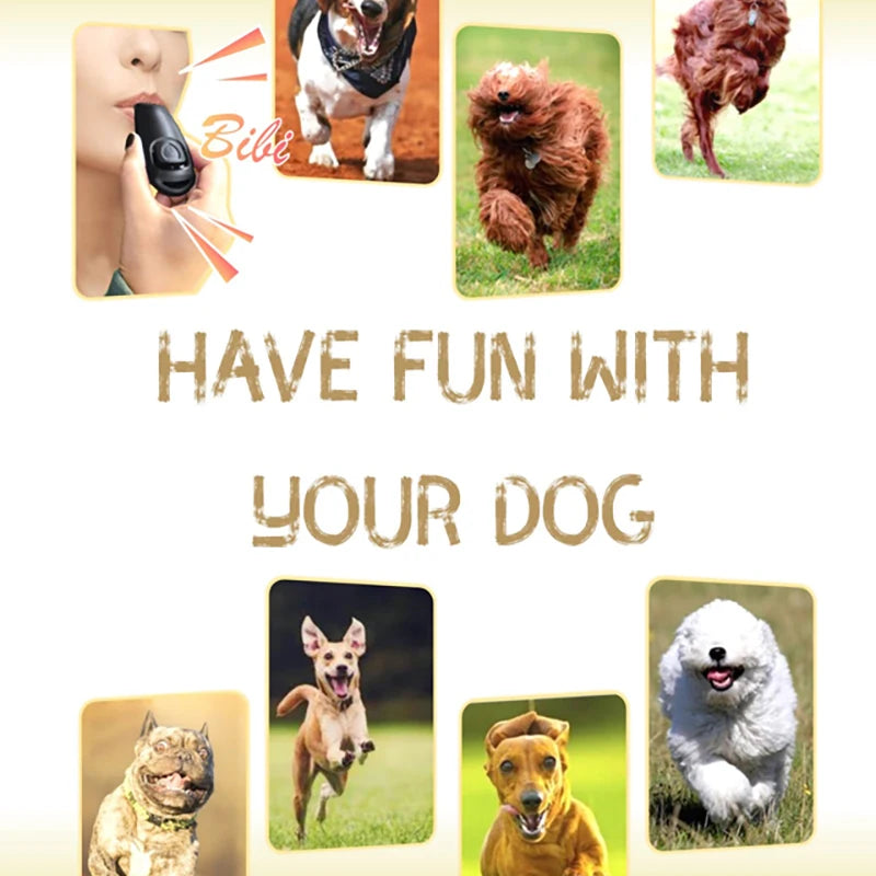 Zwei-in-Eins-Hundepfeife und Clicker für das Hundetraining