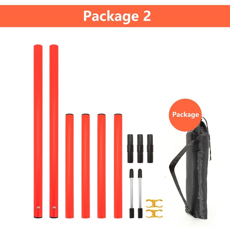 معدات تدريب الرشاقة للكلاب محمولة