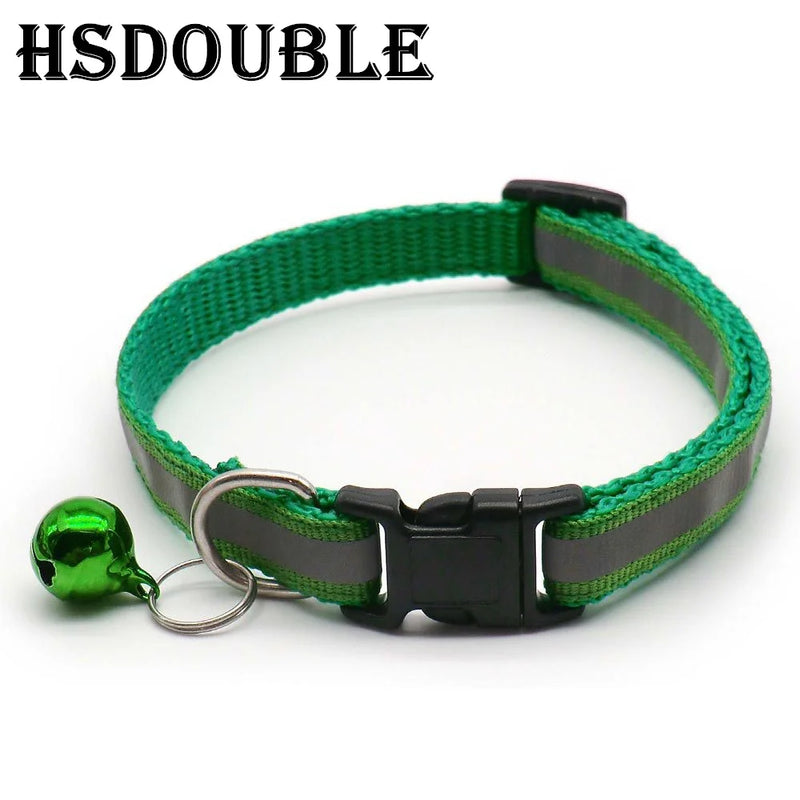 Reflektierende Sicherheits-Halsbänder für Katzen und kleine Hunde (2er-Pack)