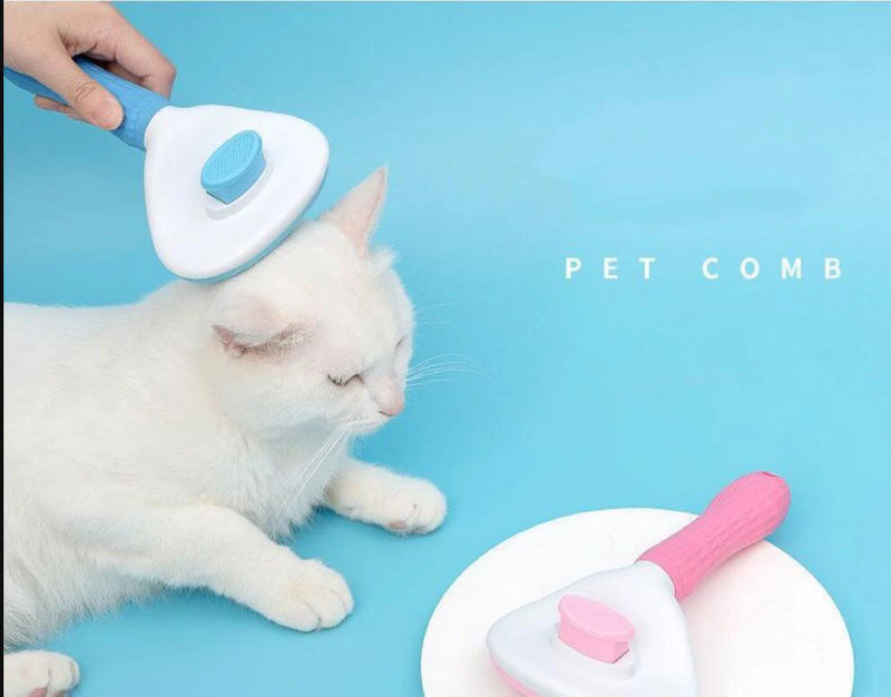 Peigne de toilettage en acier inoxydable pour animaux