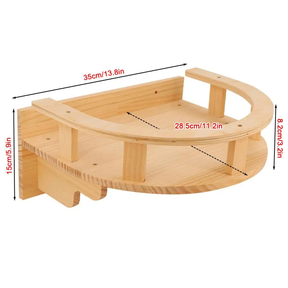 Wall-Mounted Cat Climbing Shelf Set with Hammock and Scratching Posts